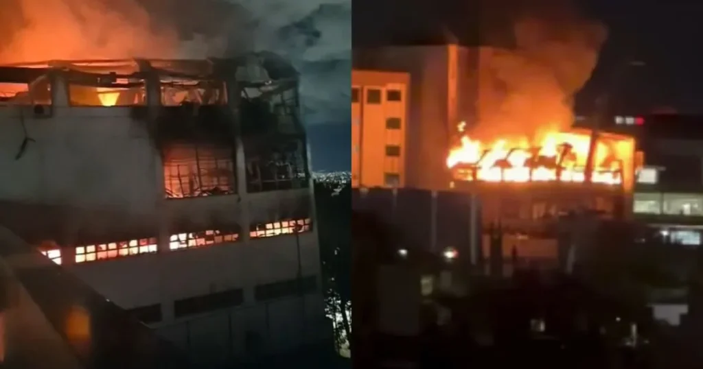 Incêndio em Belo Horizonte: Estruturas colapsam, mas risco de desabamento é descartado