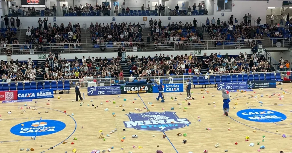 NBB: KTO Minas x Flamengo Promove Ação de Solidariedade com Bichos de Pelúcia