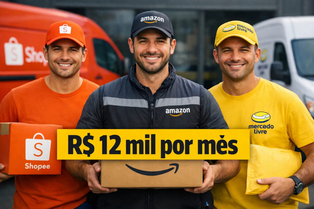 Renda de até R$ 12 mil: Brasileiros trocam emprego fixo por entregas em plataformas como Amazon e Sh