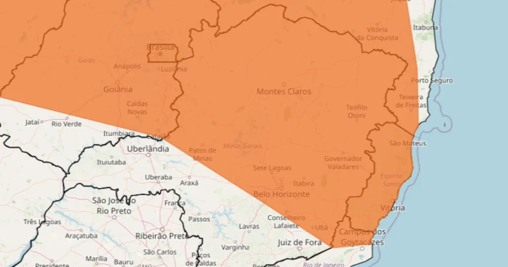 Alerta de Chuva Intensa: BH e 550 Cidades de MG em Risco Até Hoje à Noite
