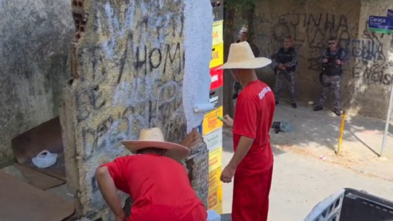 Governo de MG Mobiliza Detentos para Remoção de Símbolos Criminosos no Aglomerado da Serra