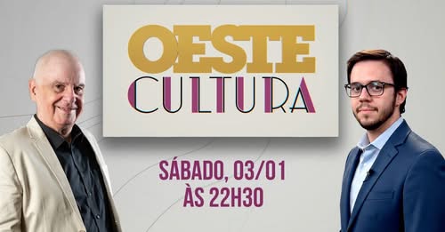 Oeste Cultura: confira o programa de 3 de janeiro de 2026 Oeste Cultura: confira o programa de 3 de janeiro de 2026