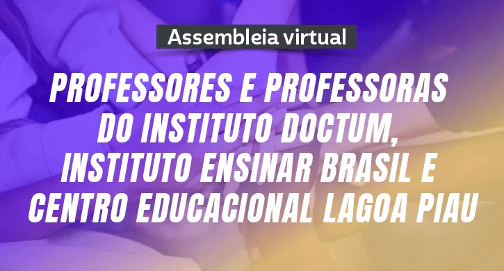 Convocação para Assembleia Geral Extraordinária dos Professores do Estado de Minas Gerais Convocação para Assembleia Geral Extraordinária dos Professores do Estado de Minas Gerais