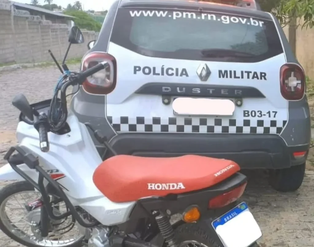 Motocicleta Roubada em Parnamirim é Recuperada em Poucas Horas Motocicleta Roubada em Parnamirim é Recuperada em Poucas Horas