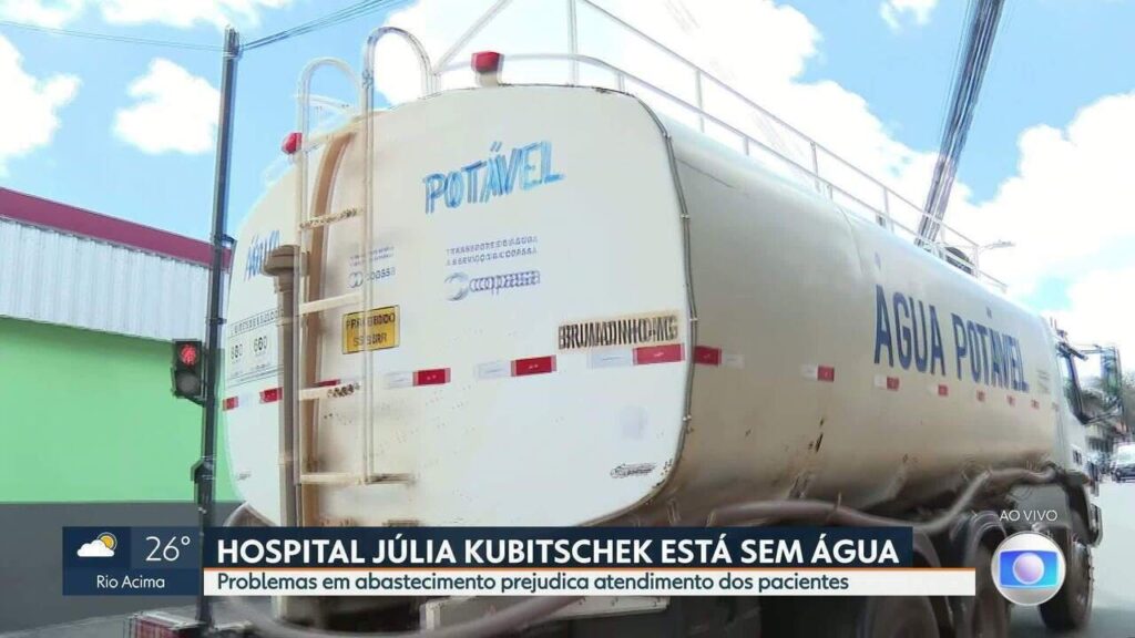 Falta de Água no Barreiro Afeta Atendimento no Hospital Júlia Kubitschek em BH