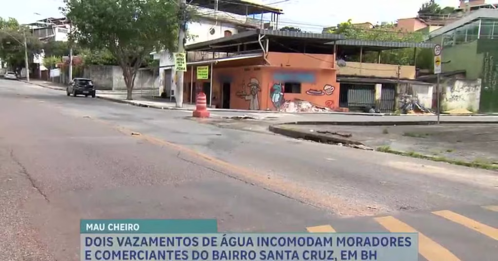 Vazamentos de Água no Bairro Santa Cruz: Moradores e Empresários Sofrem com os Transtornos Vazamentos de Água no Bairro Santa Cruz: Moradores e Empresários Sofrem com os Transtornos