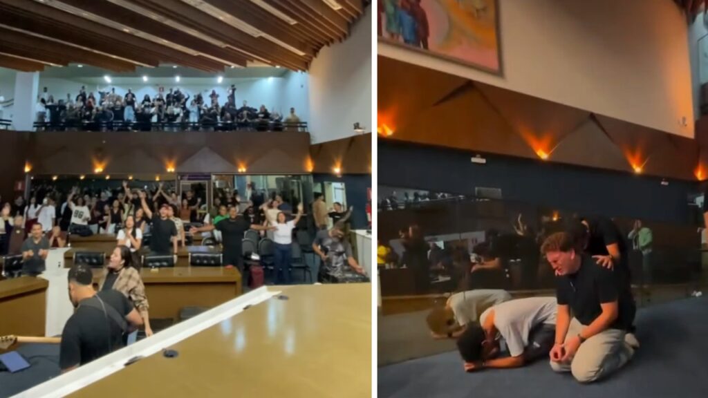 Encontro Religioso na Câmara de BH Viraliza: Ajoelhados em Louvor e Debate nas Redes