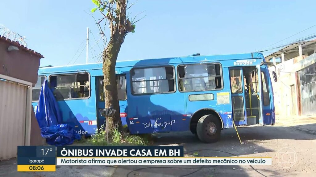 Ônibus Colide com Residência em BH após Falha Mecânica: Motorista Aponta Falta de Ação da Empresa