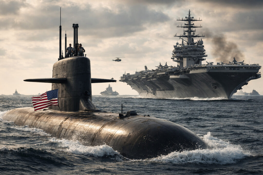Submarinos Desafiam Poder dos Porta-aviões: Uma Análise de Vulnerabilidades Estratégicas