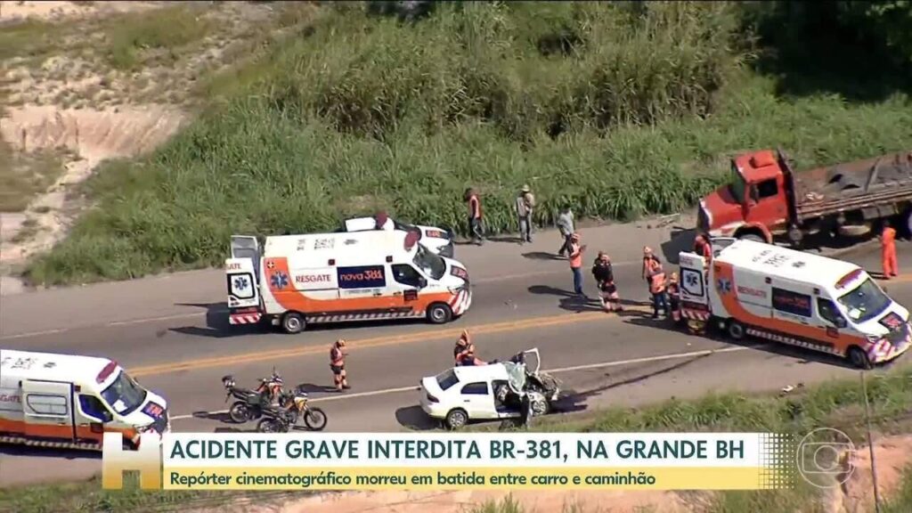 Tragédia na BR-381: Cinegrafista da Band Minas perde a vida e repórter fica ferida
