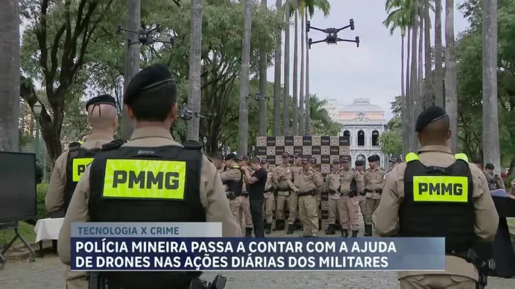 Drones aprimoram segurança nas operações diárias da Polícia Militar em Minas Gerais